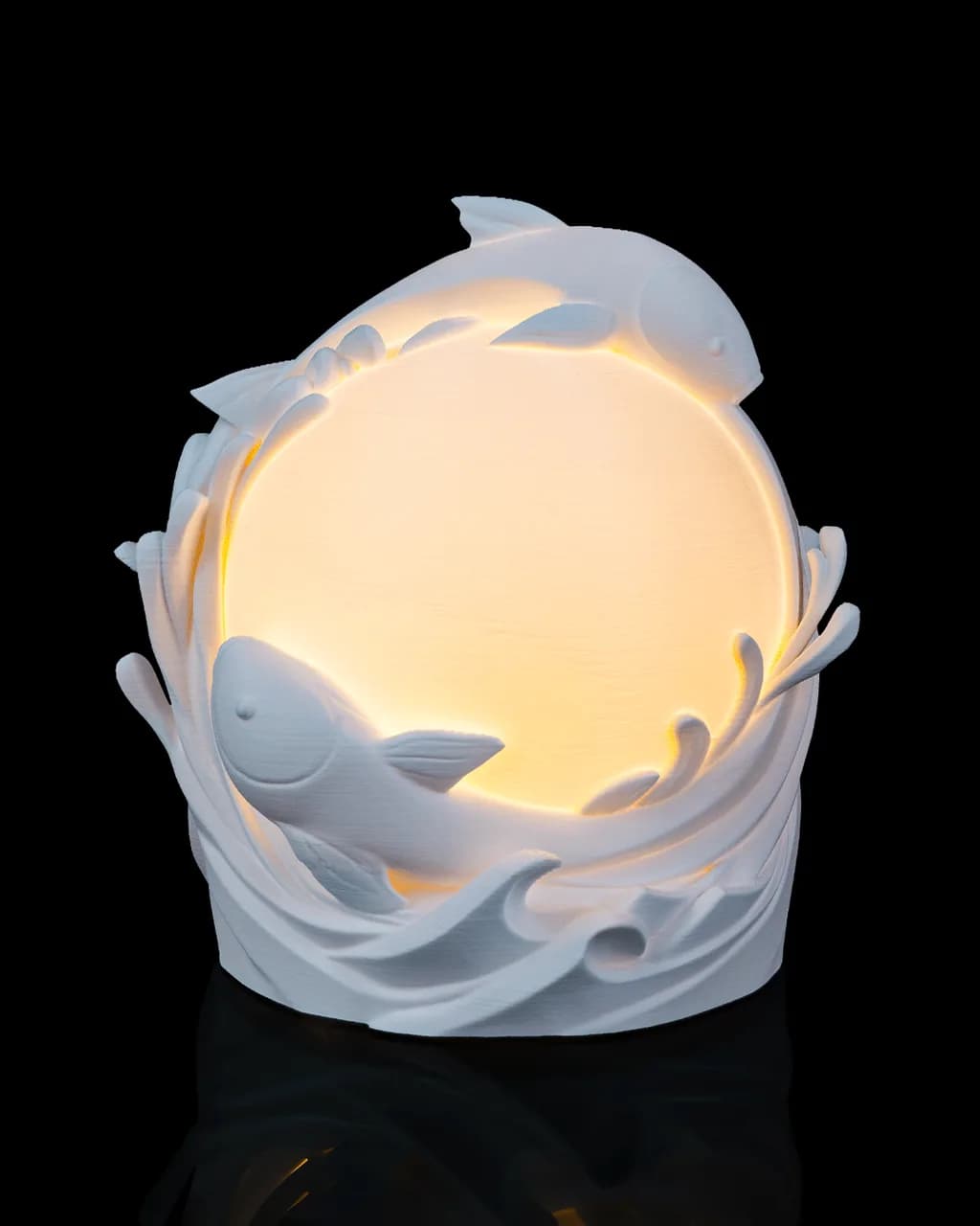 Luminária de Mesa Twin Fish Sphere — foto 1